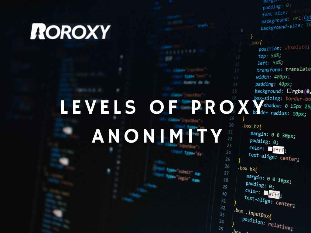 proxy anonimity levels